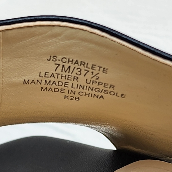 Jessica Simpson Block Heel Charlete Black 4" Platform Sandals Size 7 M NWOT - Picture 7 of 12